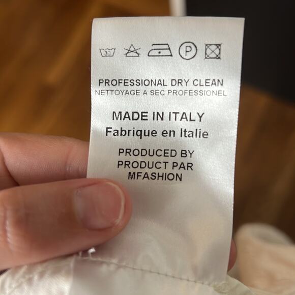 True Royal White Textured Pants Size IT 44 / US 10 - Picture 9 of 9